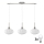 Suspension LED HARMA 3xE27/60W/230V chrome mat/blanc