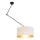 Suspension LED réglable sur tige GORTA 1xE27/60W/230V blanc/doré
