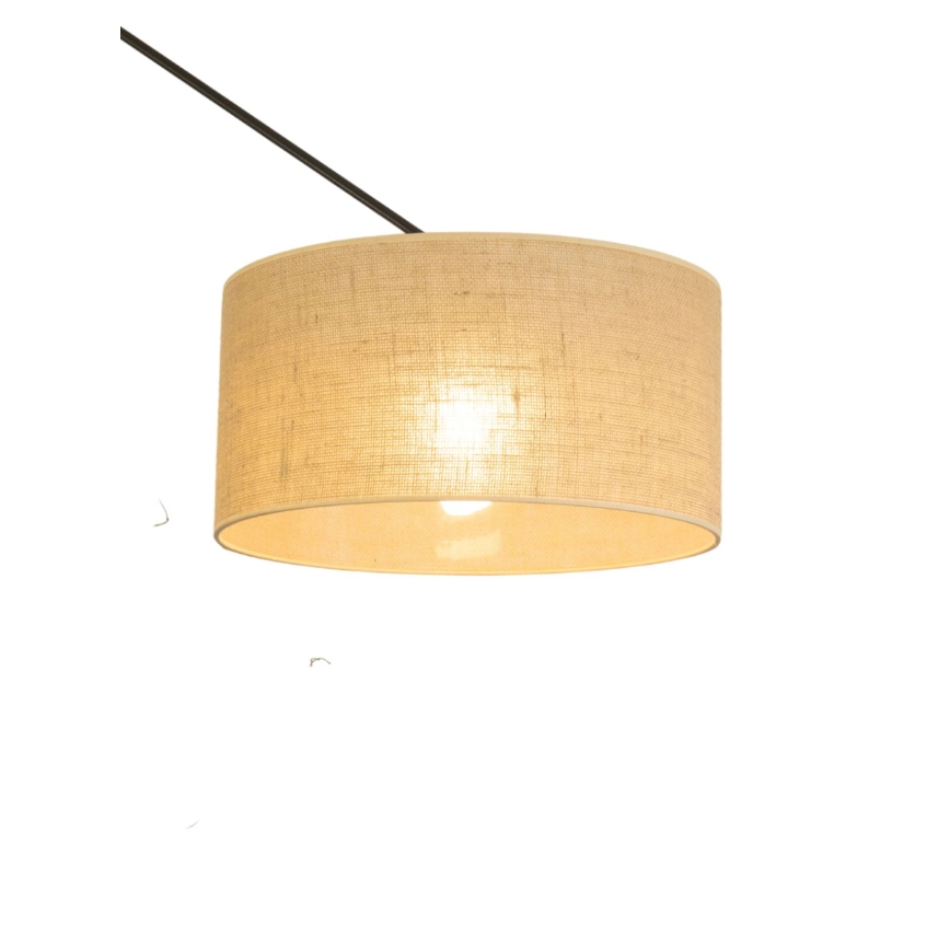 Suspension LED réglable sur tige GORTA 1xE27/60W/230V jute