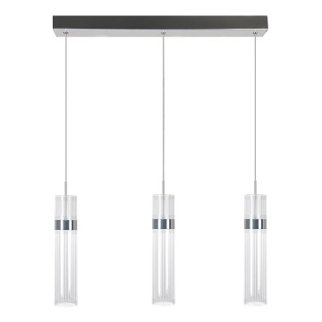 Suspension LED sur câble AMBIENTE 3xLED/6W/230V 3000/4000/6000K chrome brillant
