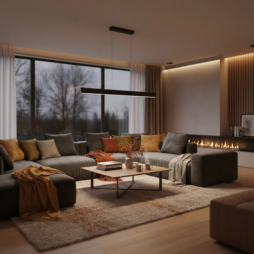 Suspension LED sur câble BERNADETTA LED/20W/230V 4000K noir