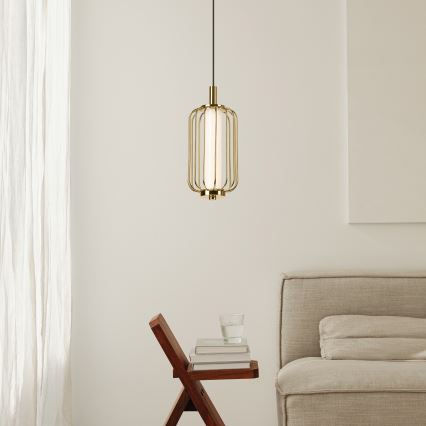 Suspension LED sur câble BONNIE LED/10W/230V 3000K dorée