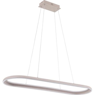 Suspension LED sur câble CASHMERE LED/80W/230V 30x100 cm blanche