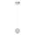 Suspension LED sur câble CREMONA 1xLED/5W/230V 3000K chrome mat