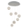 Suspension LED sur câble CREMONA 7xLED/5W/230V 3000K chrome mat