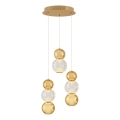 Suspension LED sur câble CREMONA LED/17W/230V 3000K dorée