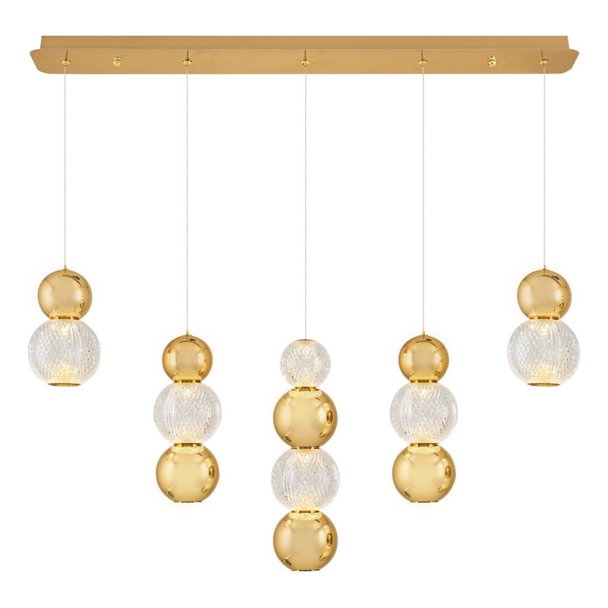 Suspension LED sur câble CREMONA LED/27W/230V 3000K dorée