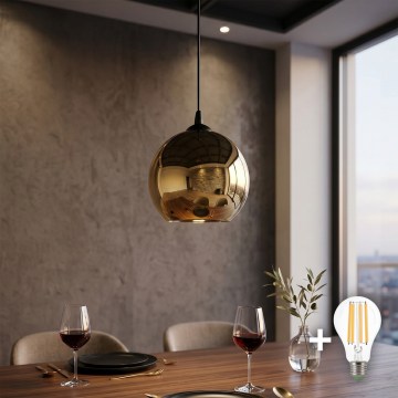 Suspension LED sur câble CUBUS 1xE27/15W/230V