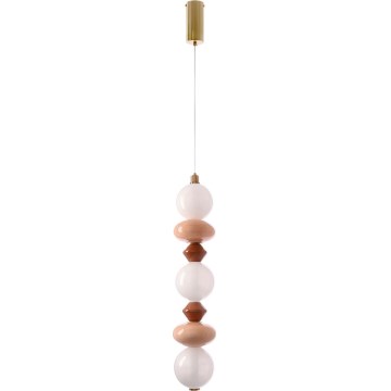 Suspension LED sur câble FLORES LED/20W/230V doré/orange/marron