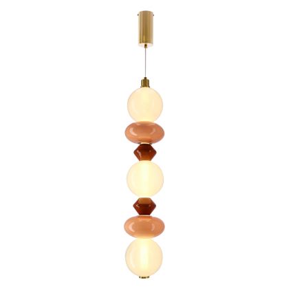 Suspension LED sur câble FLORES LED/20W/230V doré/orange/marron