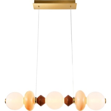 Suspension LED sur câble FLORES LED/20W/230V doré/orange/marron