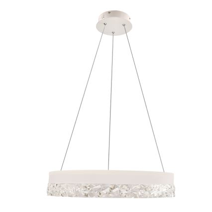 Suspension LED sur câble FROZI LED/32W/230V Ø 50 cm blanche