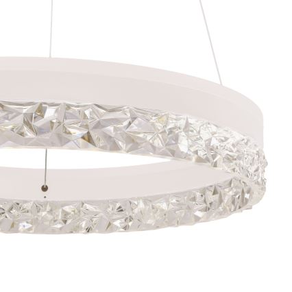 Suspension LED sur câble FROZI LED/32W/230V Ø 50 cm blanche