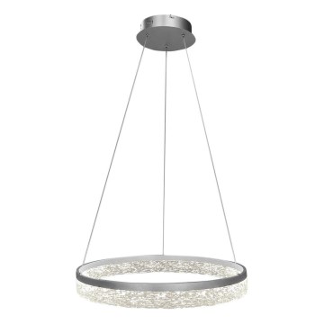 Suspension LED sur câble GALA LED/25W/230V Ø 50 cm, argentée