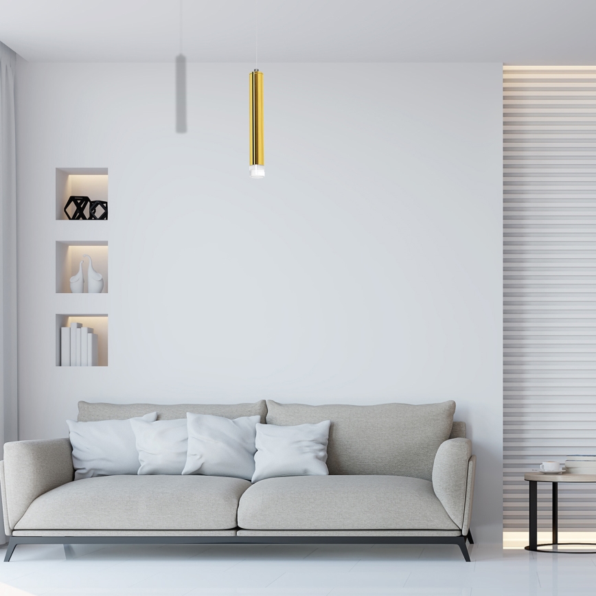 Suspension LED sur câble GOLDIE LED/5W/230V dorée