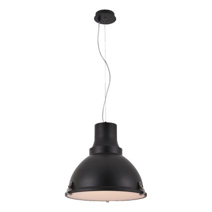 Suspension LED sur câble INDUSTRY 1xE27/60W/230V, noire