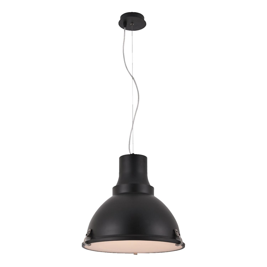 Suspension LED sur câble INDUSTRY 1xE27/60W/230V, noire