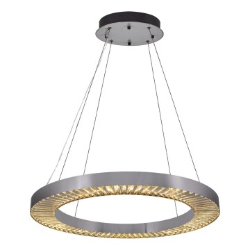 Suspension LED sur câble JESI LED/85W/230V 3000K Ø 80 cm argentée