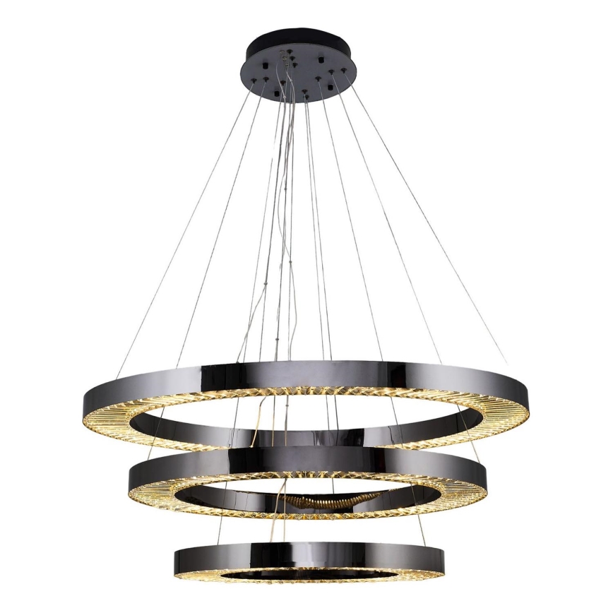 Suspension LED sur câble JESI LED/99W/230V 3000K Ø 100 cm argentée