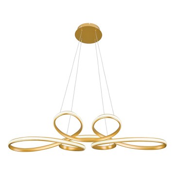 Suspension LED sur câble JILL LED/53W/230V dorée