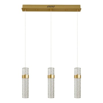 Suspension LED sur câble LAGOS LED/24W/230V dorée