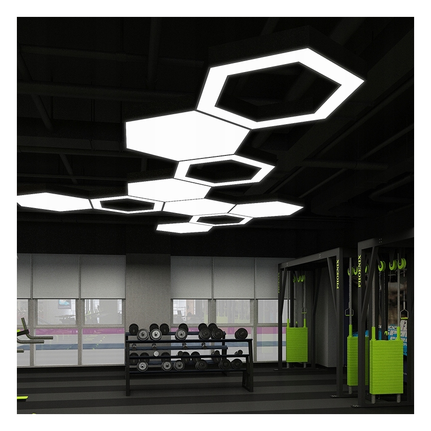 Suspension LED sur câble LED/20W/230V noir