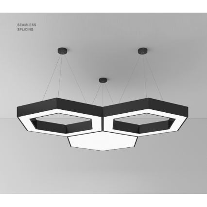 Suspension LED sur câble LED/20W/230V noir