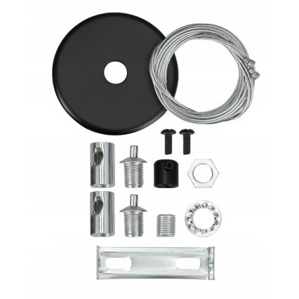 Suspension LED sur câble LED/44W/230V 4000K 120 cm noire