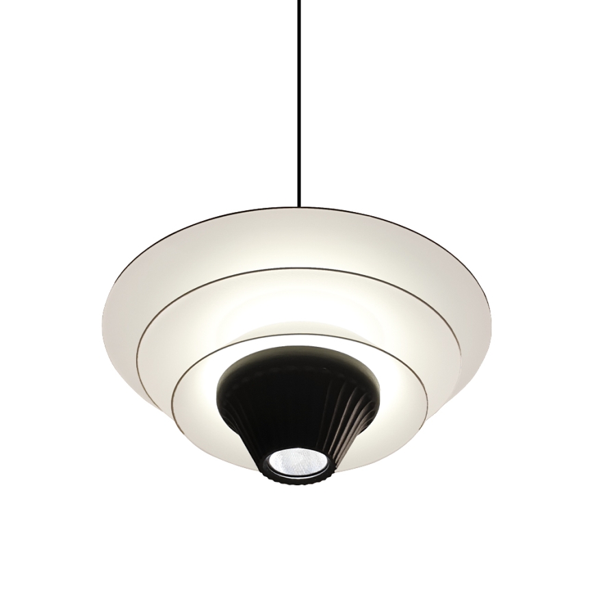 Suspension LED sur câble MANLEY LED/5W/230V noir/blanc