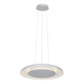 Suspension LED sur câble PIATTINO — 30 W, 230 V, 2700/3200/4000 K, Ø 40 cm, blanc
