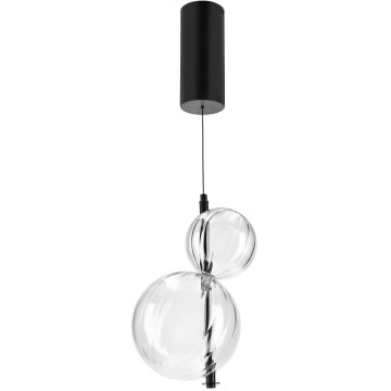 Suspension LED sur câble PLAYA LED/10W/230V noire