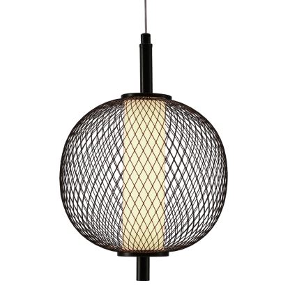 Suspension LED sur câble PUMA LED/10W/230V Ø 20 cm, noire