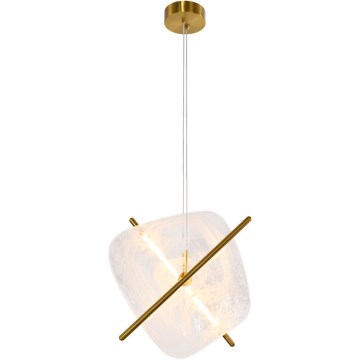 Suspension LED sur câble RELAX LED/15W/230V doré/blanc