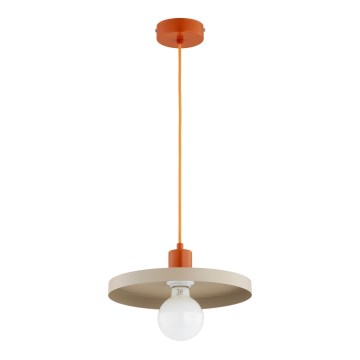 Suspension LITO sur câble 1xE27/15W/230V beige/cuivré