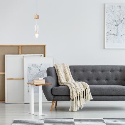 Suspension sur câble ORAZIO 1xE27/60W/230V hêtre