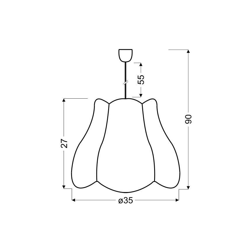 Suspension pour enfant avec fil ZUZA 1xE27/60W/230V bleu