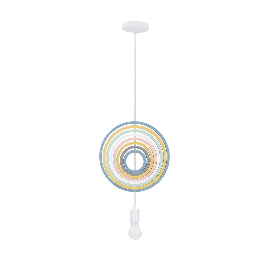 Suspension pour enfant HOOPS 1xE27/20W/230V Ø 27 cm multicolore