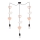 Suspension pour enfants sur câble TRIO 3xE27/20W/230V rose/blanc