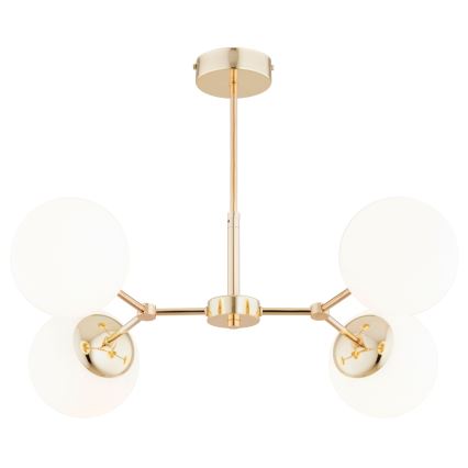 Suspension sur barre FOTON 4xE14/40W/230V doré / blanc