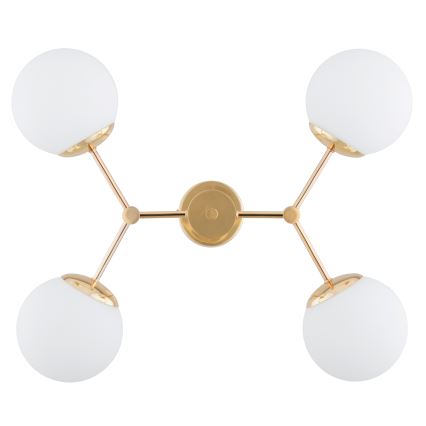 Suspension sur barre FOTON 4xE14/40W/230V doré / blanc