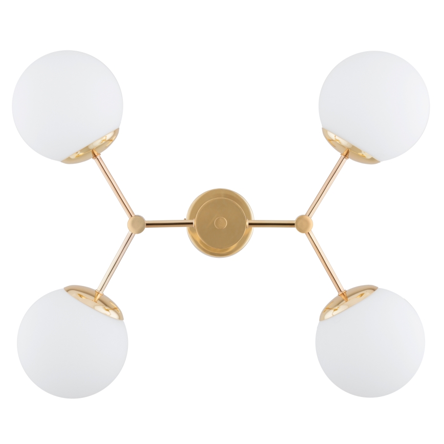 Suspension sur barre FOTON 4xE14/40W/230V doré / blanc