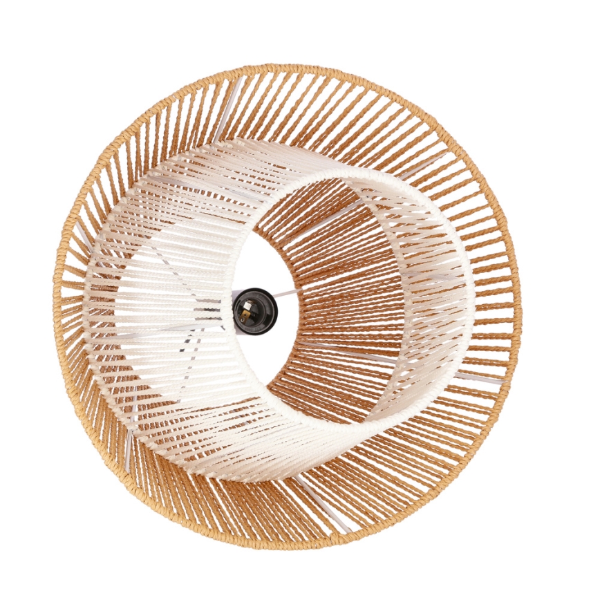 Suspension sur câble AFRICA 1xE27/40W/230V Ø 40 cm marron/crème