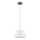 Suspension sur câble AIDA 1xE27/60W/230V Ø 25 cm chêne/marron/blanc