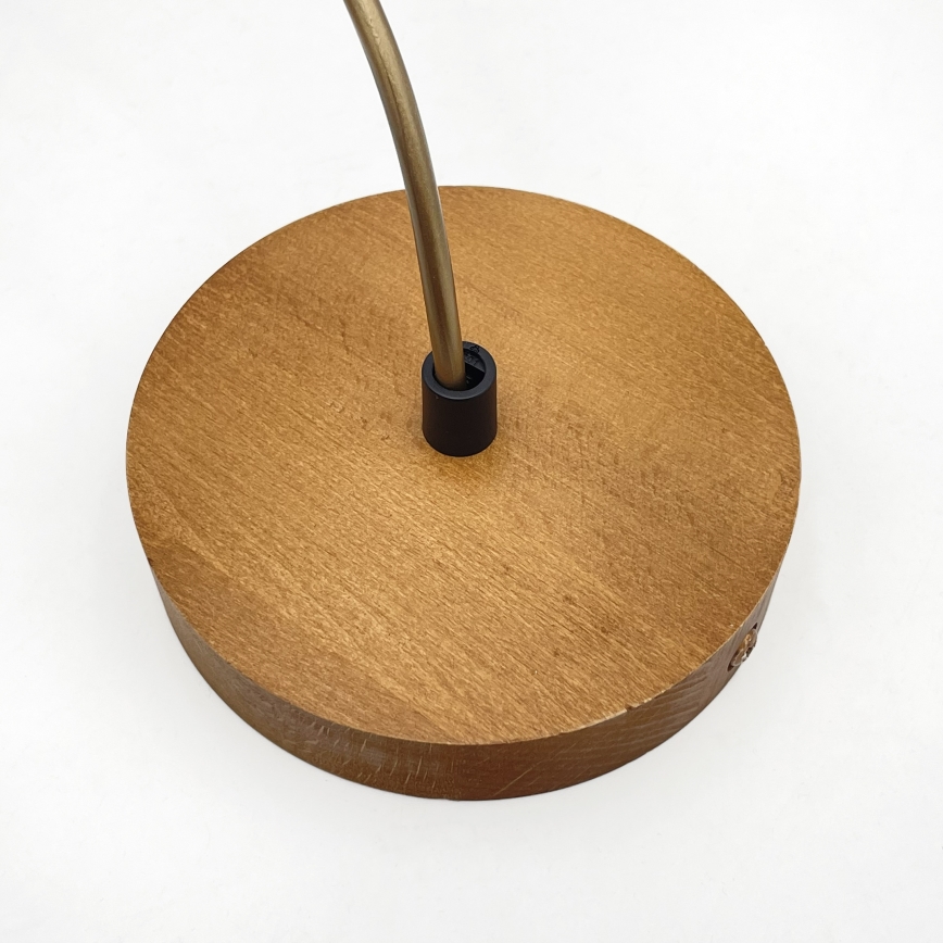 Suspension sur câble AIDA 1xE27/60W/230V Ø 25 cm chêne/marron/blanc