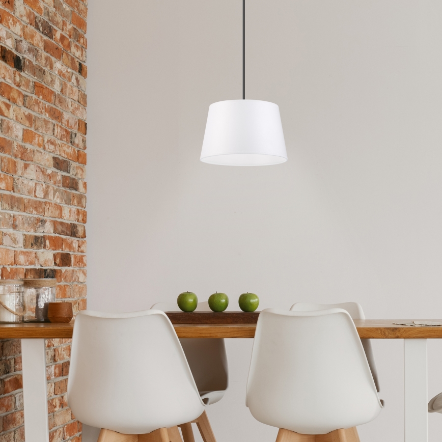 Suspension sur câble AIDA 1xE27/60W/230V Ø 25 cm chêne/noyer/blanc