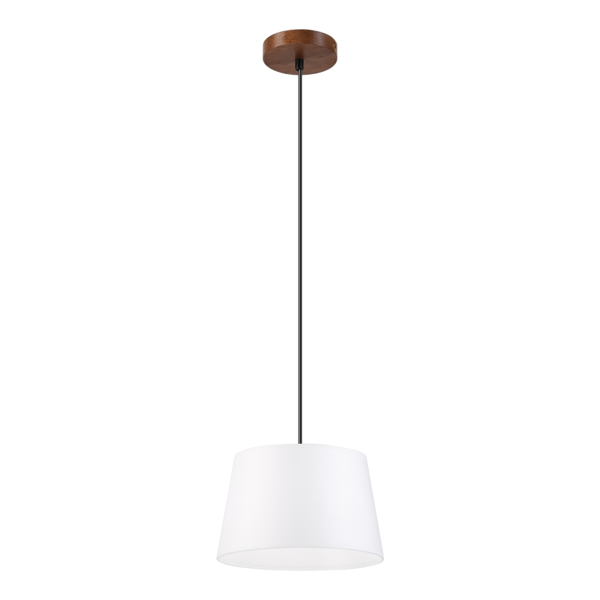 Suspension sur câble AIDA 1xE27/60W/230V Ø 25 cm chêne/noyer/blanc