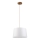Suspension sur câble AIDA 1xE27/60W/230V Ø 35 cm chêne/marron/blanc