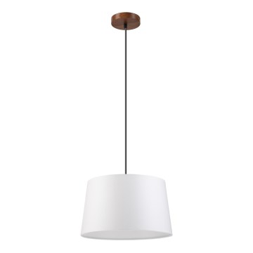 Suspension sur câble AIDA 1xE27/60W/230V Ø 35 cm chêne/noyer/blanc