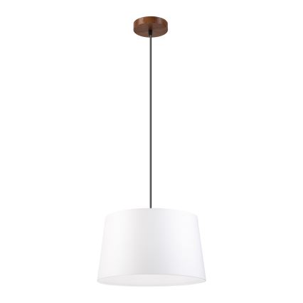 Suspension sur câble AIDA 1xE27/60W/230V Ø 35 cm chêne/noyer/blanc