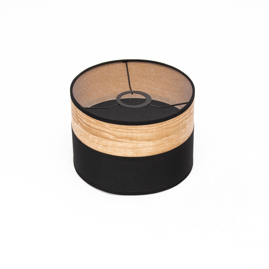 Suspension sur câble ALBA 1xE27/15W/230V Ø 20 cm noir/marron